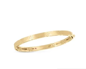 Roberto Coin 18K Yellow Gold Love in Verona Hinged Bangle