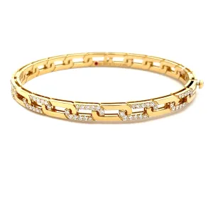 Roberto Coin 18K Yellow Gold Navarra Diamond Bangle