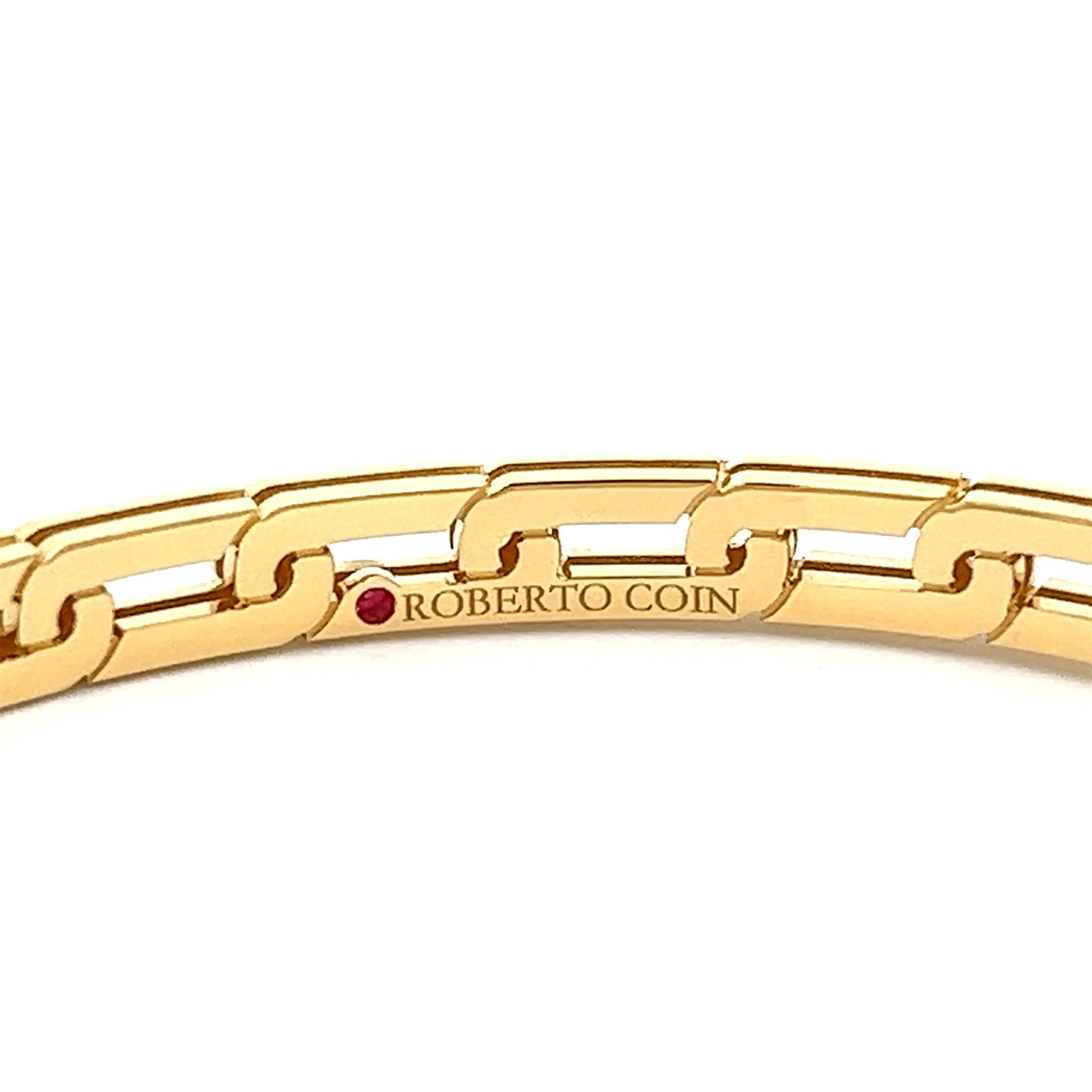 Roberto Coin 18K Yellow Gold Navarra Diamond Bangle