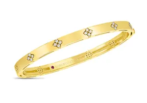 Roberto Coin Verona 18k Gold Diamond Bangle