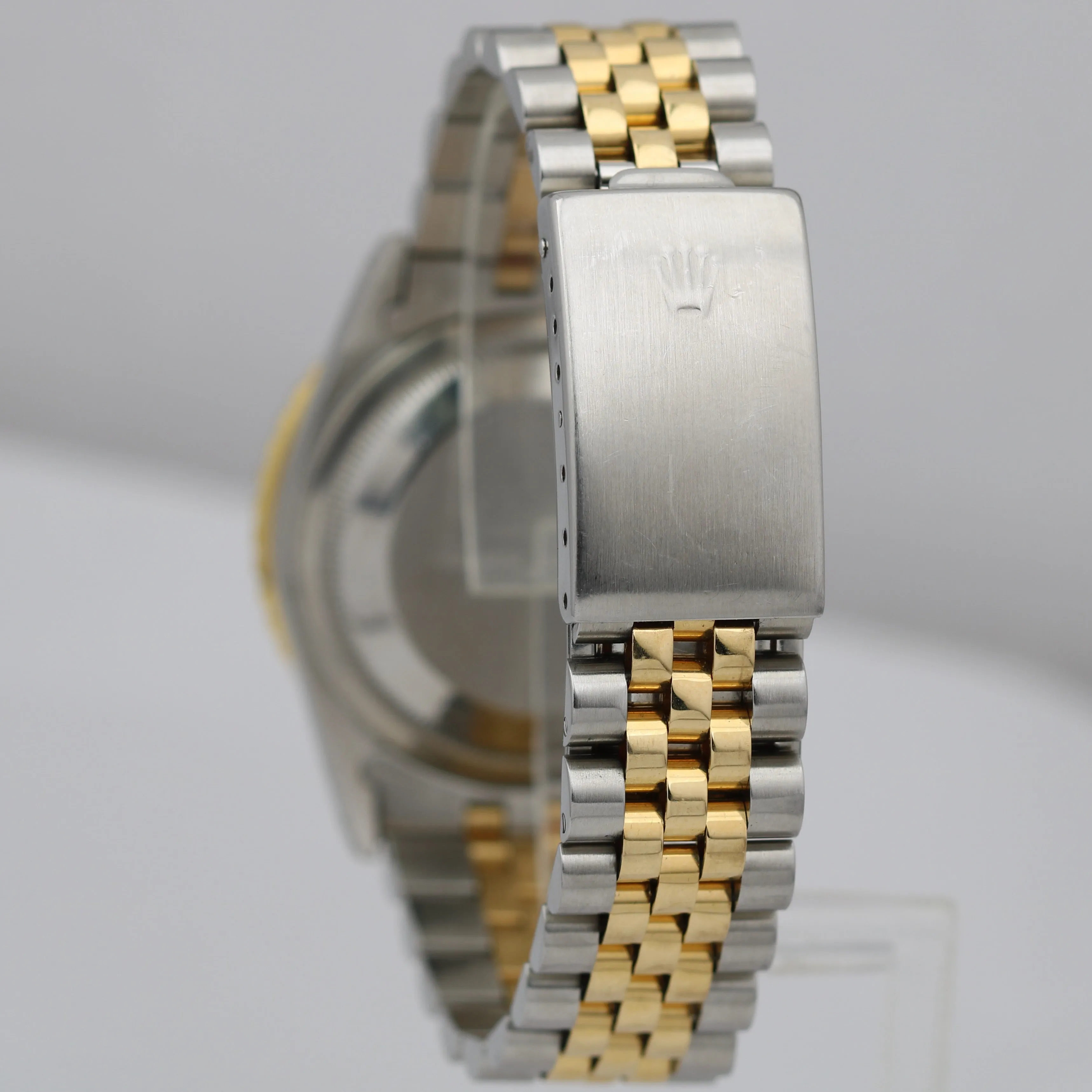 Rolex DateJust Turn-O-Graph Two-Tone White 36mm Thunderbird Jubilee Watch 16263
