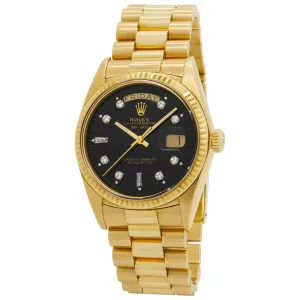 Rolex Day Date President 1803 Black Dial Automatic Watch