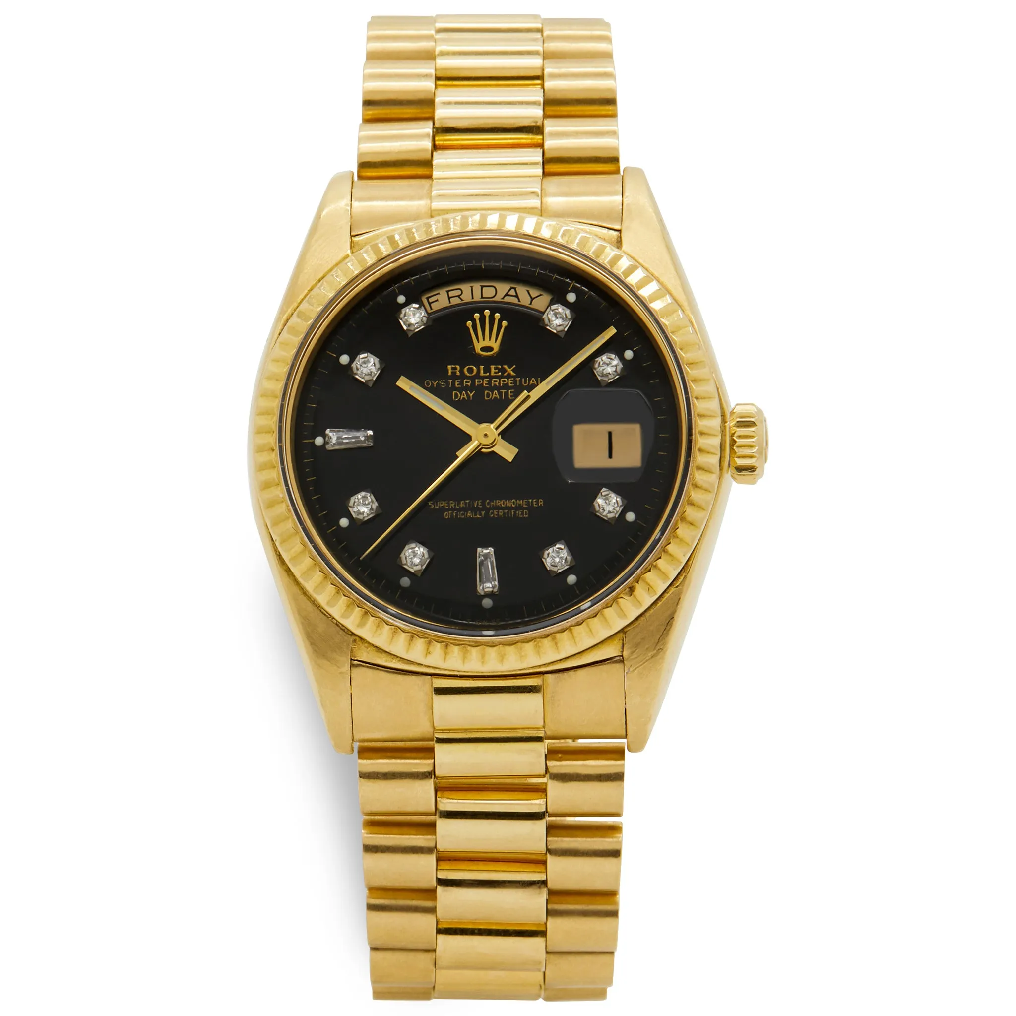 Rolex Day Date President 1803 Black Dial Automatic Watch