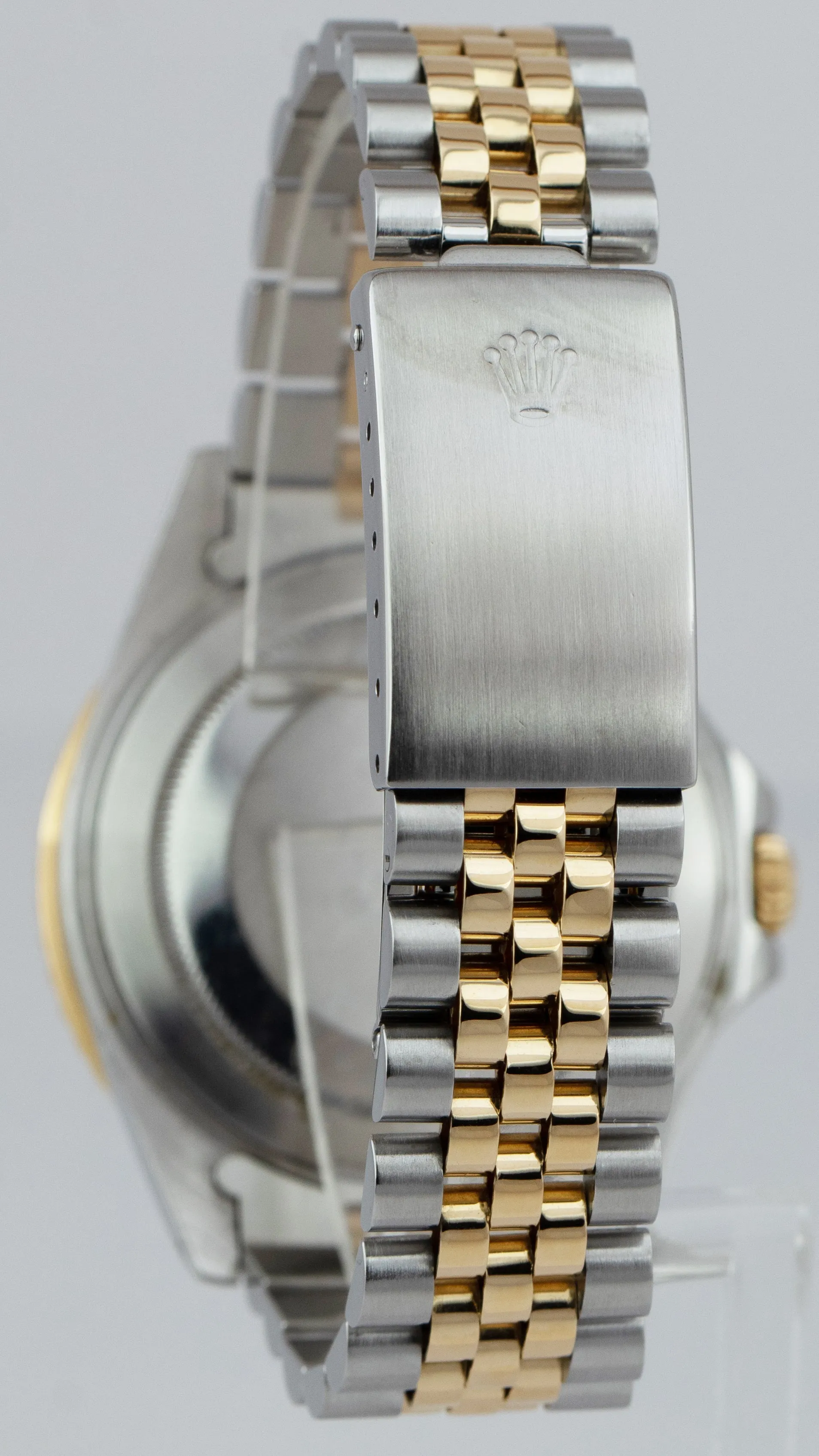 Rolex GMT-Master II Black 40mm Two Tone Gold Steel Jubilee Watch 16713 PAPERS
