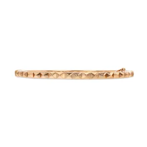 Rose Gold Pyramid Bangle