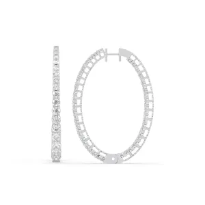 Round Inside-Out Huggie Hoop Earrings