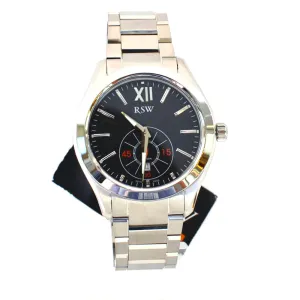 Rsw Men's Stainless Steel Watch With Metal Bracelet