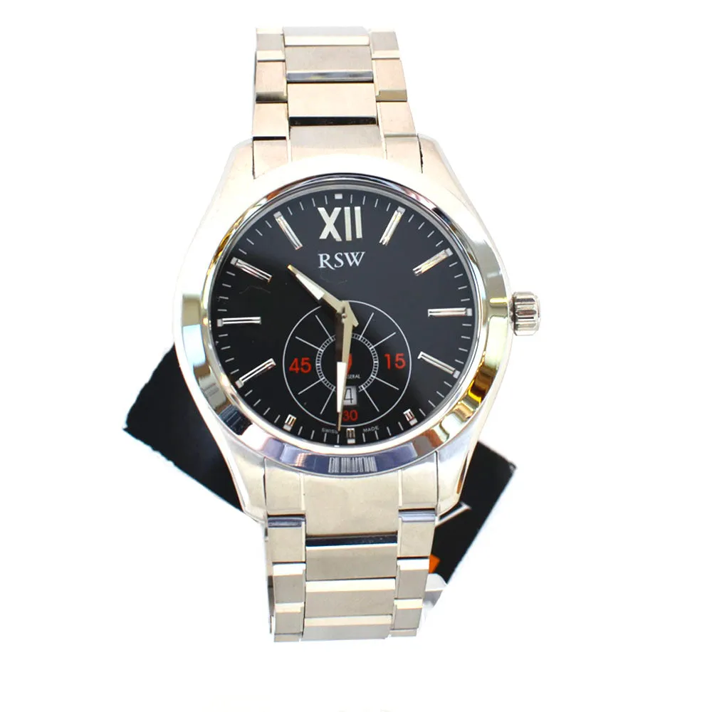 Rsw Men's Stainless Steel Watch With Metal Bracelet