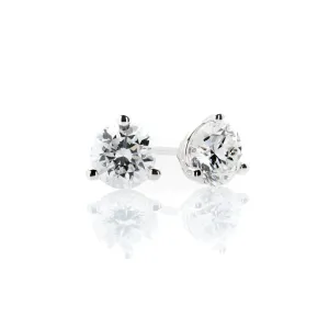 Sabel Collection Round Cut Diamond Studs in .50-.57cttw Weight