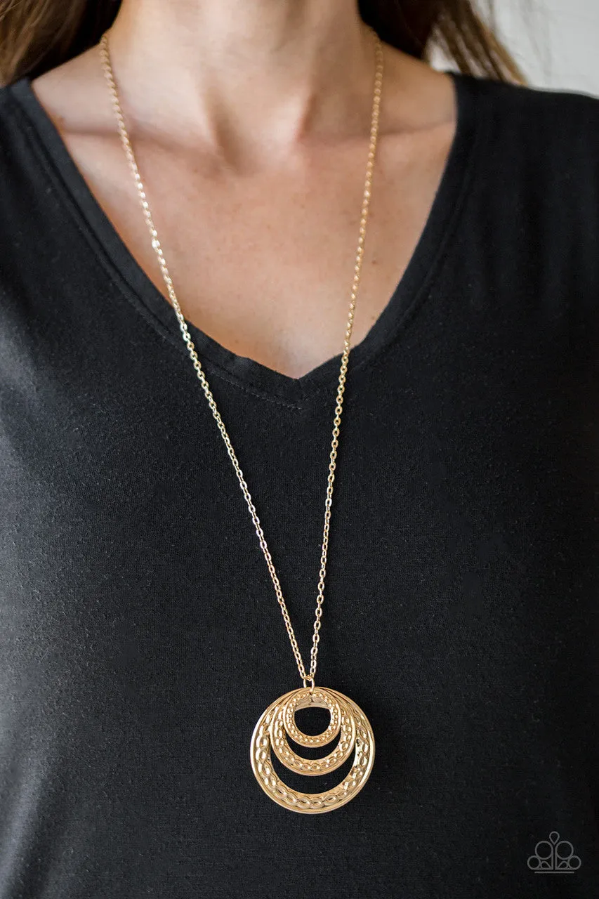 Savagely She-Wolf Gold Paparazzi Necklace