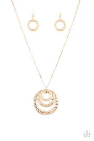 Savagely She-Wolf Gold Paparazzi Necklace