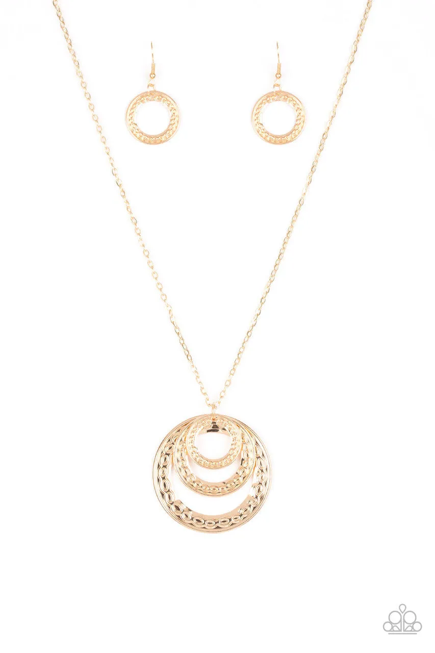 Savagely She-Wolf Gold Paparazzi Necklace
