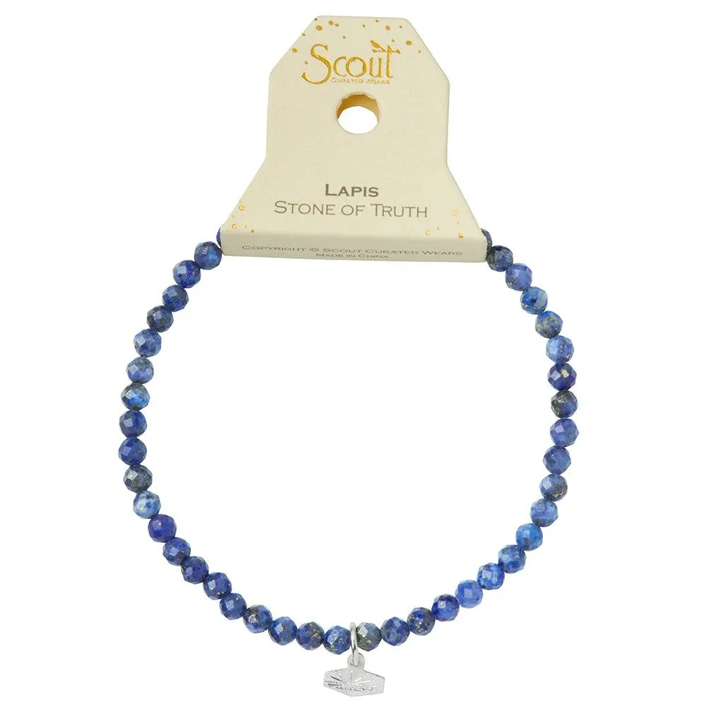 Scout Curated Wears Mini Faceted Stone Stacking Bracelet - Lapis