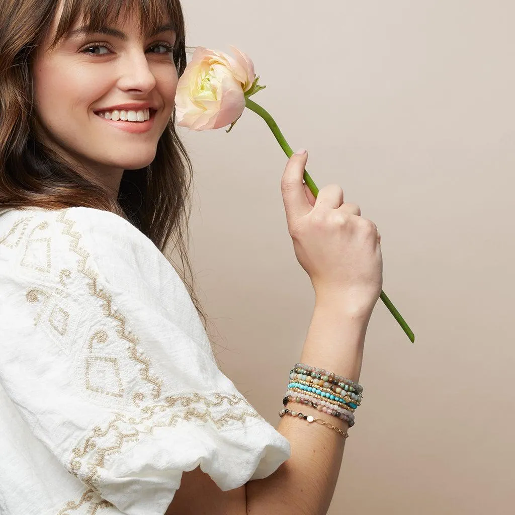 Scout Curated Wears Mini Faceted Stone Stacking Bracelet - Lapis