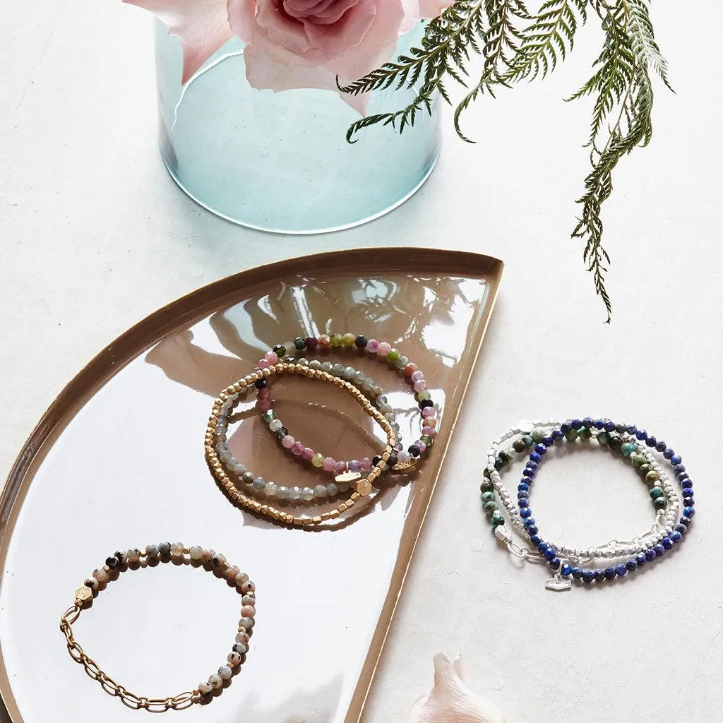 Scout Curated Wears Mini Faceted Stone Stacking Bracelet - Lapis