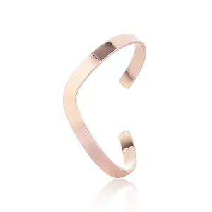 SEXY SPARKLES Trendy Fashion Jewelry Chevron Open Cuff Bangle Gold Plated V-shaped 18.5cm (7 2/8inch ) Bracelet