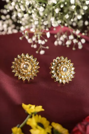 Shaaneem Polki Stud Earrings