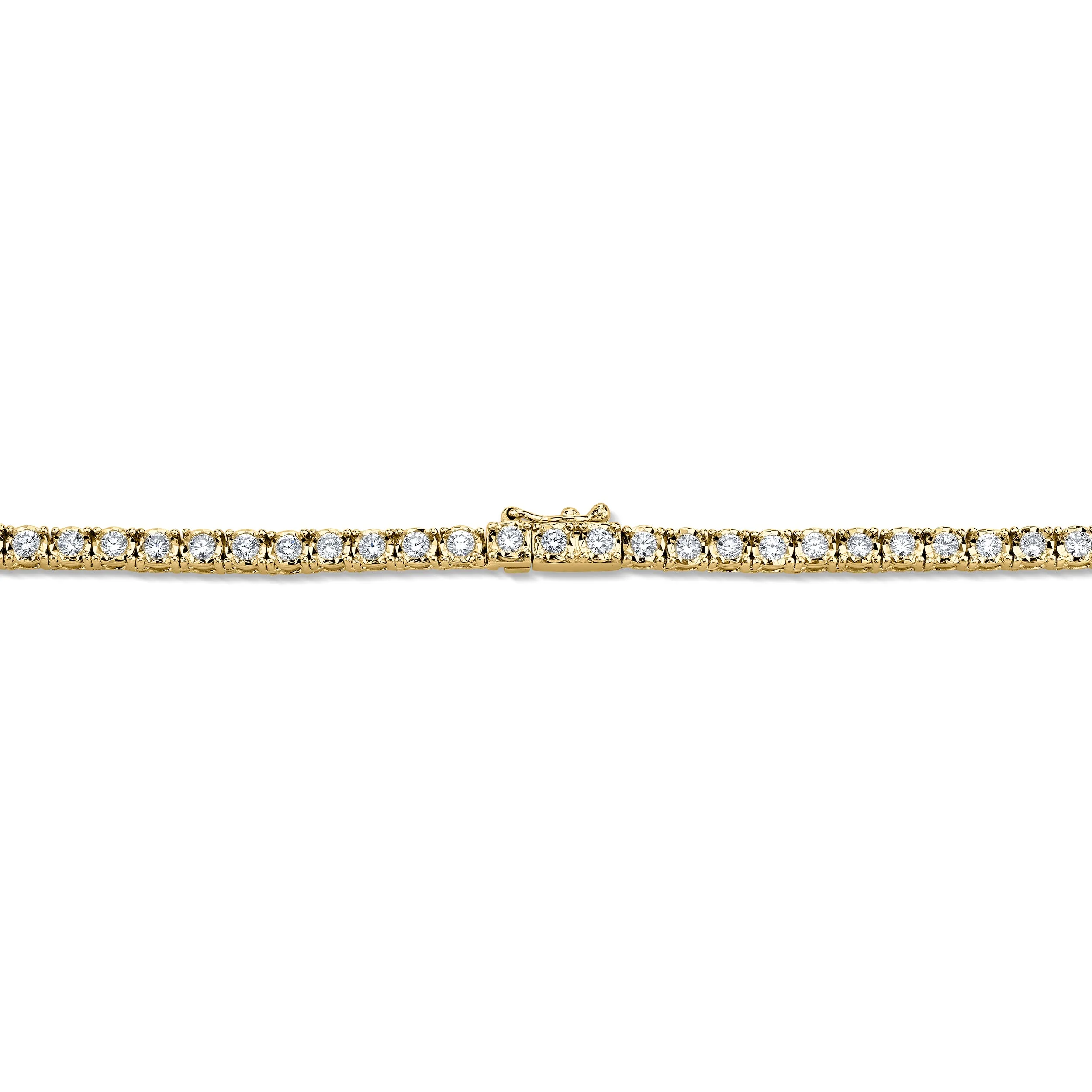 Shy Creation Diamond 3.96ctw Tennis Necklace