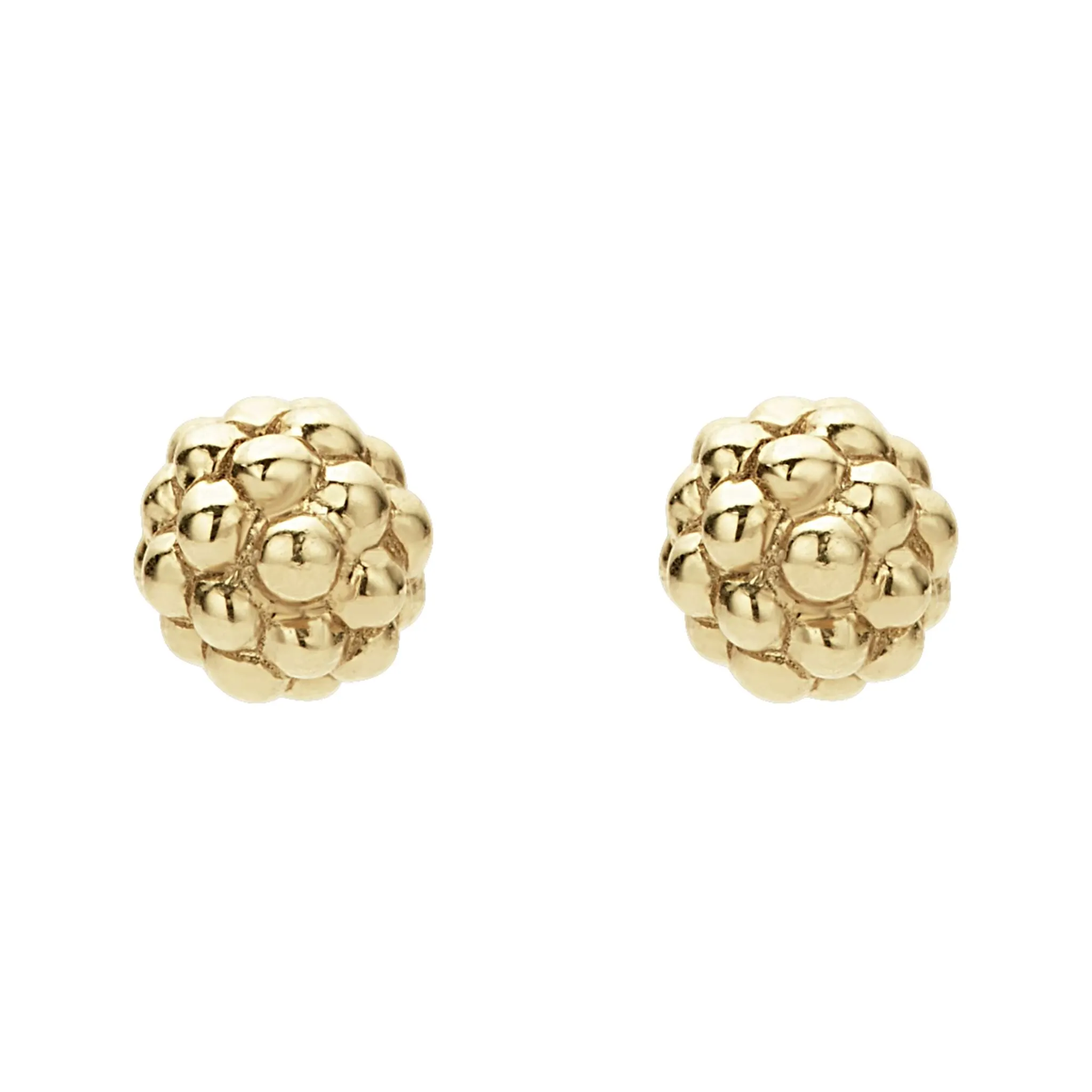 Signature Caviar 18K Gold Caviar Stud Earrings