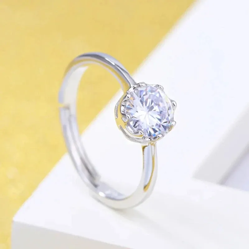 Silver Stackable Ring Platinum Eternity Band for Women Jewelry