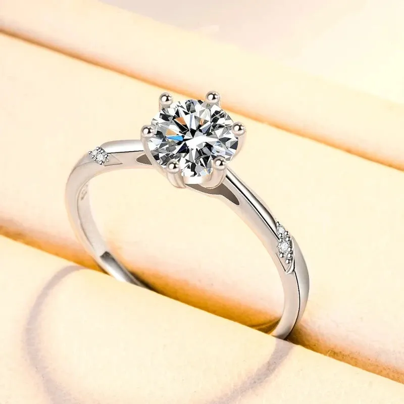 Silver Stackable Ring Platinum Eternity Band for Women Jewelry