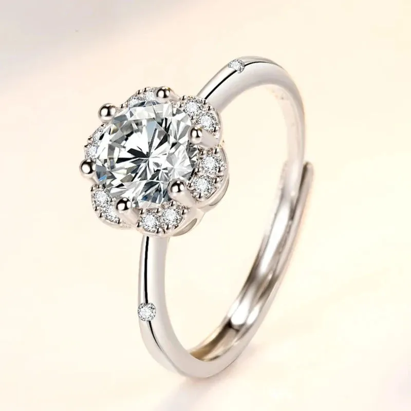 Silver Stackable Ring Platinum Eternity Band for Women Jewelry