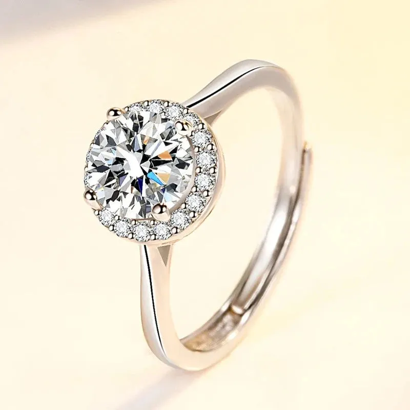 Silver Stackable Ring Platinum Eternity Band for Women Jewelry
