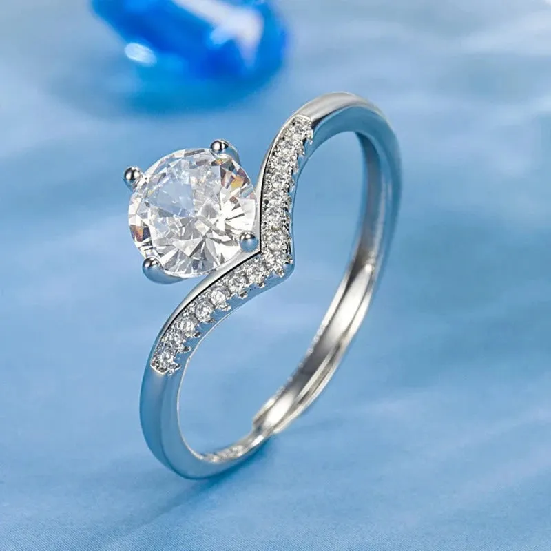Silver Stackable Ring Platinum Eternity Band for Women Jewelry