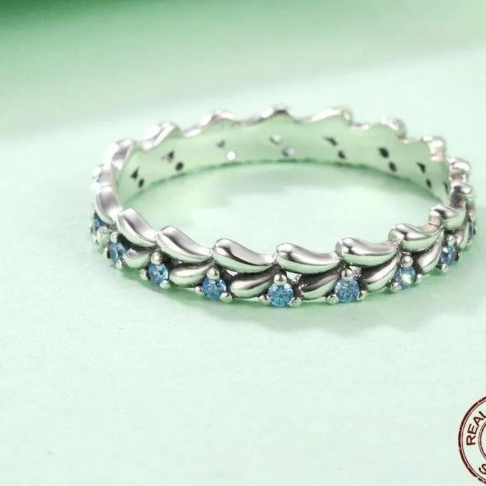 Silver Waves  Eternity Ring