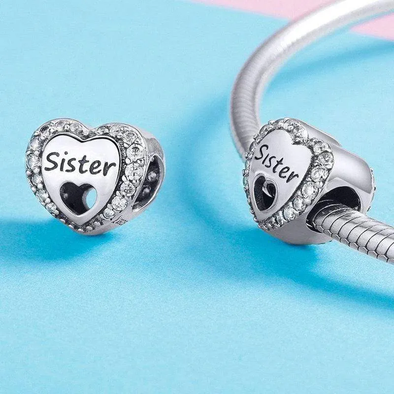 Sister Heart Charm