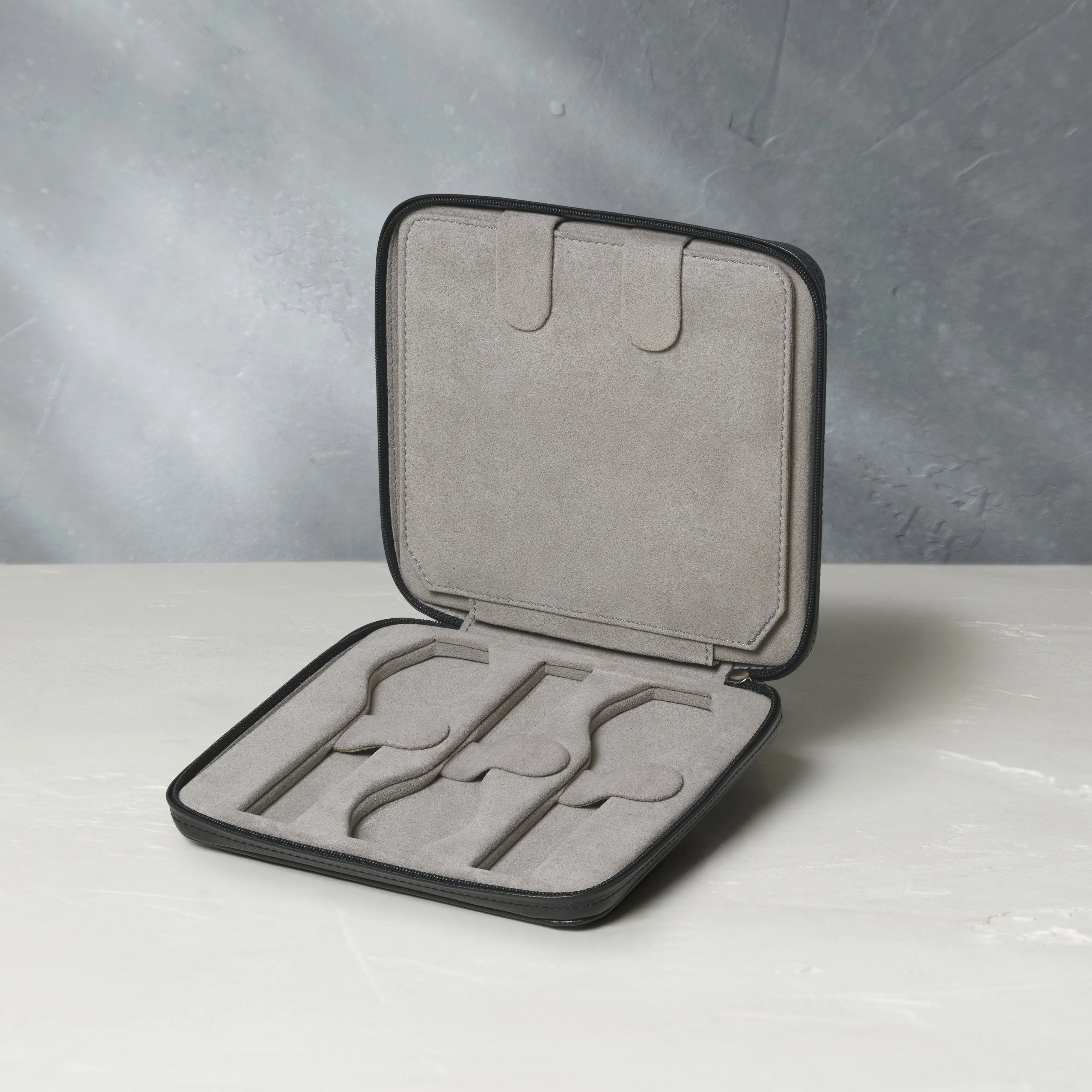 six-watch folio, saffiano
