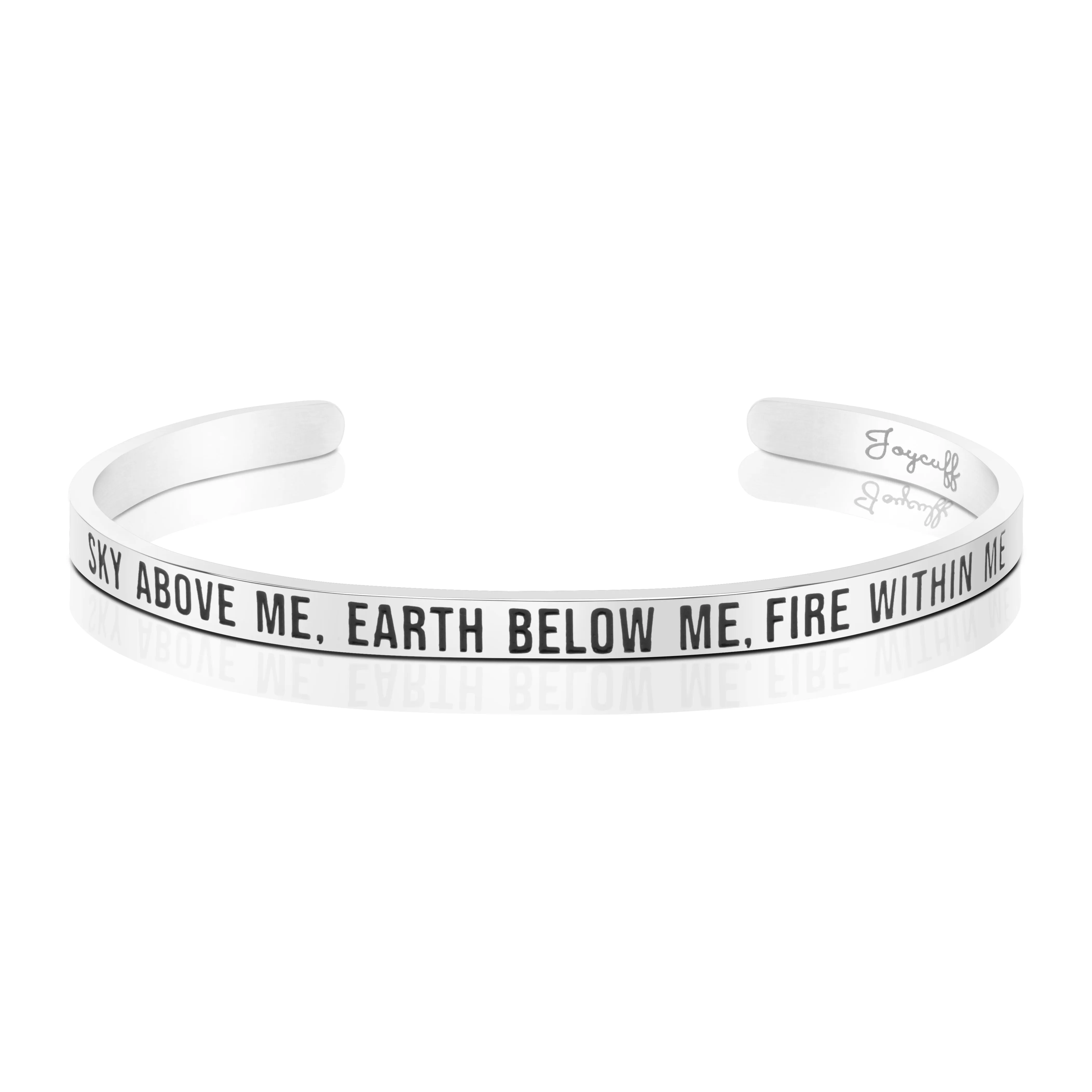 Sky Above Me Earth Below Me Fire Within Me Mantra Bracelet Inspirational Jewelry