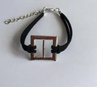 sl 092 1 piece 2017 fashion retro Gothic life leather bracelet anchor rope black chain geometric triangle charm tree cross jewel