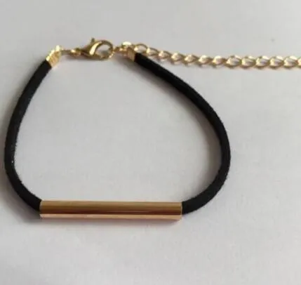 sl 092 1 piece 2017 fashion retro Gothic life leather bracelet anchor rope black chain geometric triangle charm tree cross jewel