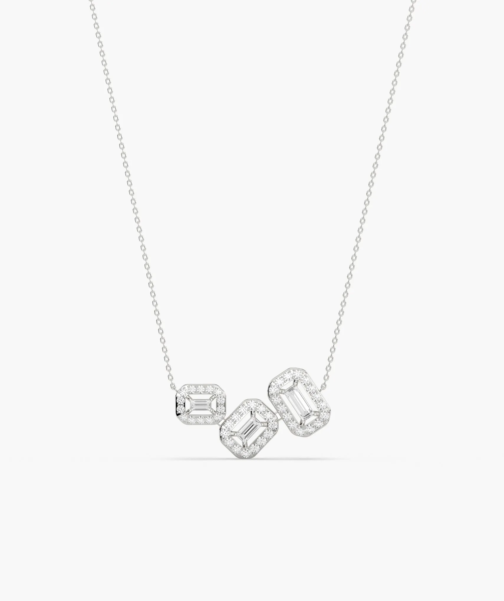 Sleek Diamond Sophistication Necklace