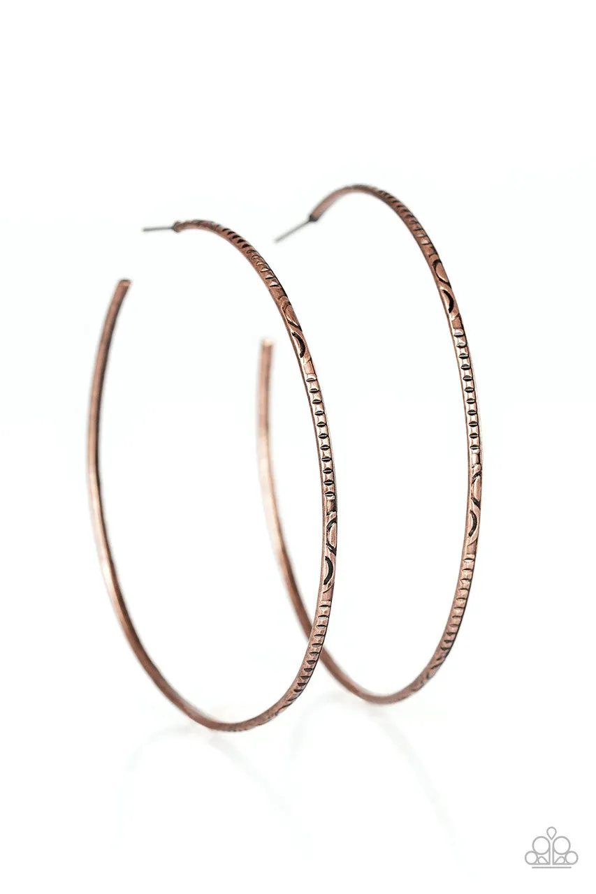 Sleek Fleek Copper Paparazzi Earrings