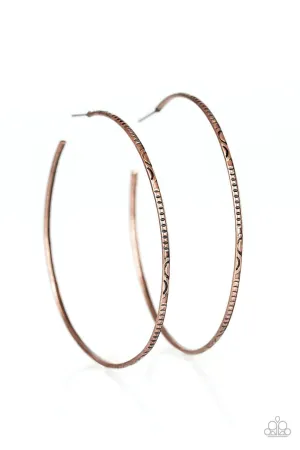 Sleek Fleek Copper Paparazzi Earrings