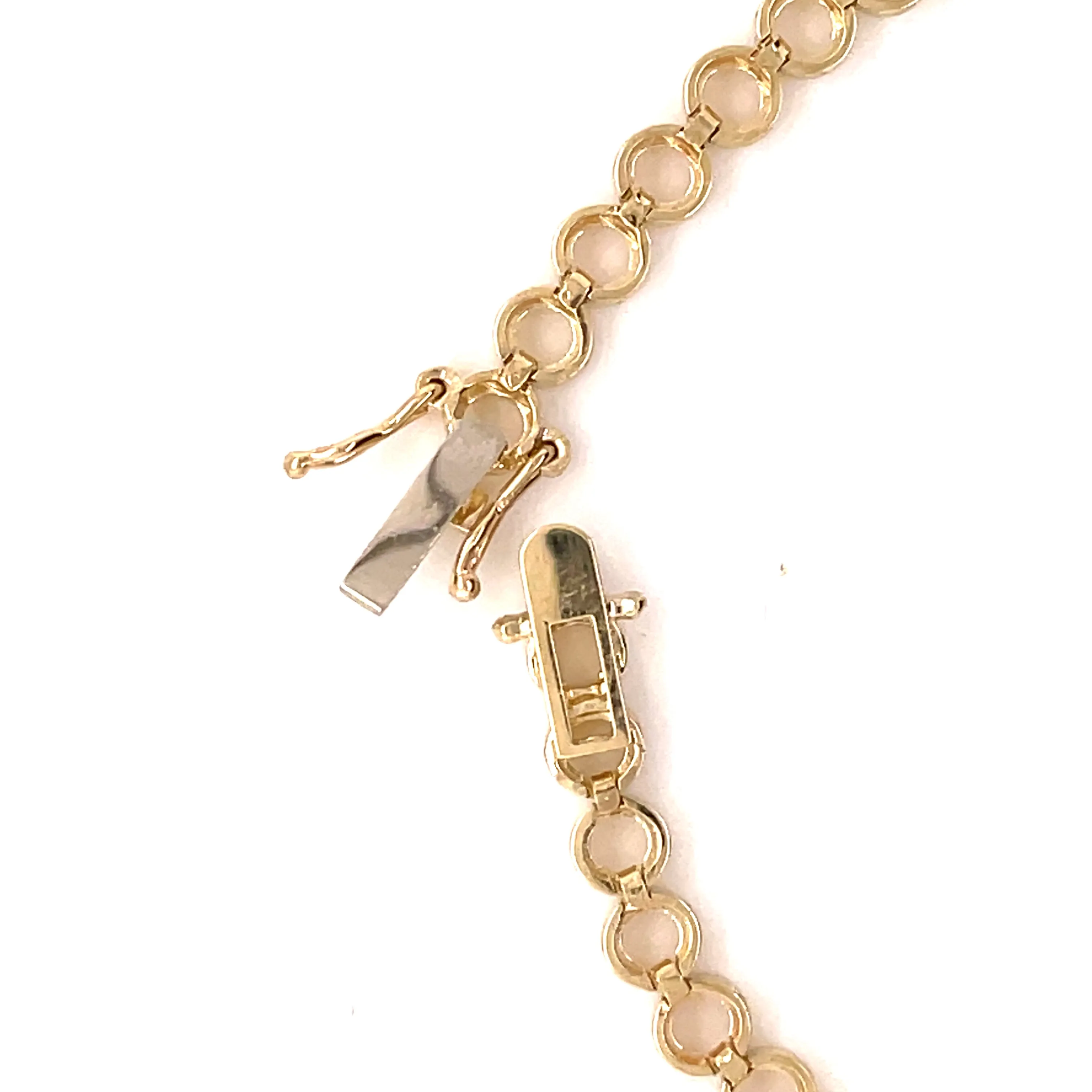 Smile Charm w/ 3mm Bezel Tennis Bracelet