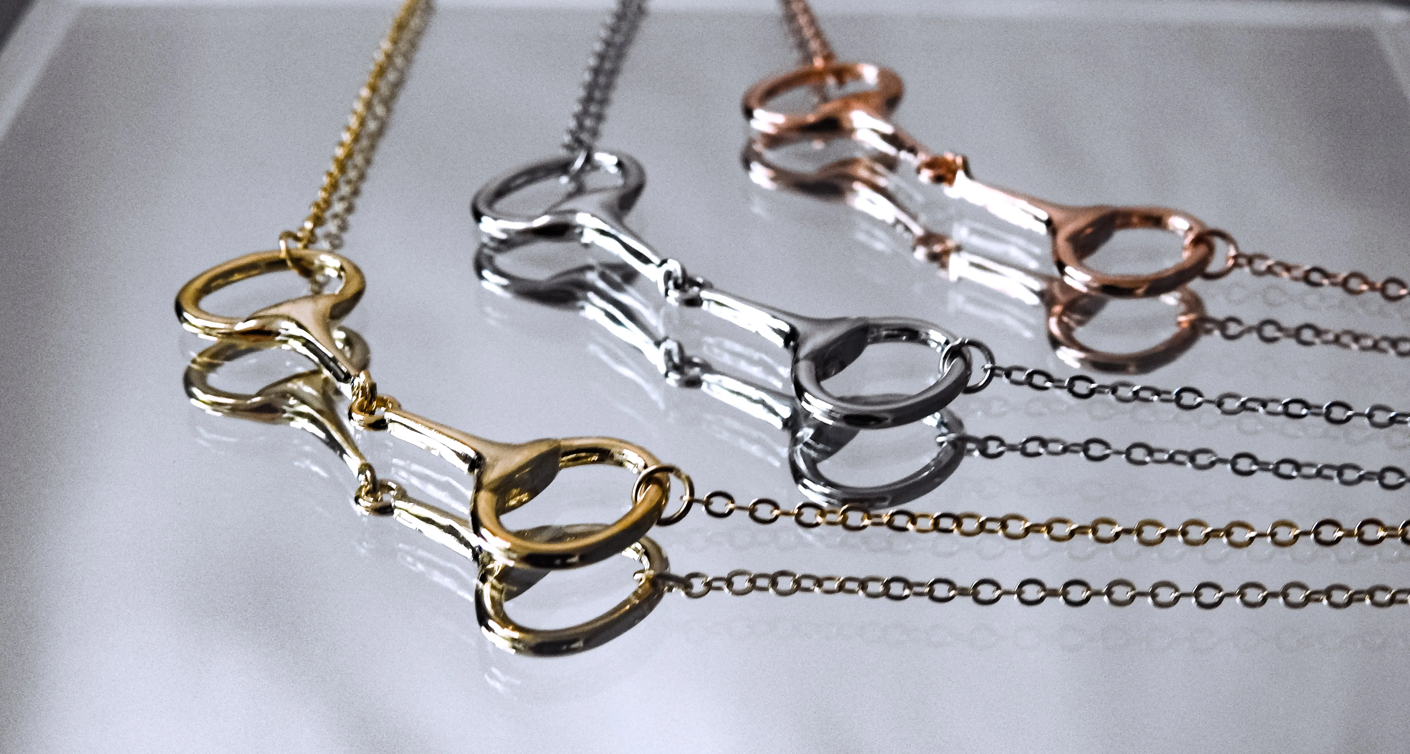 Snaffle Necklaces Sterling Silver