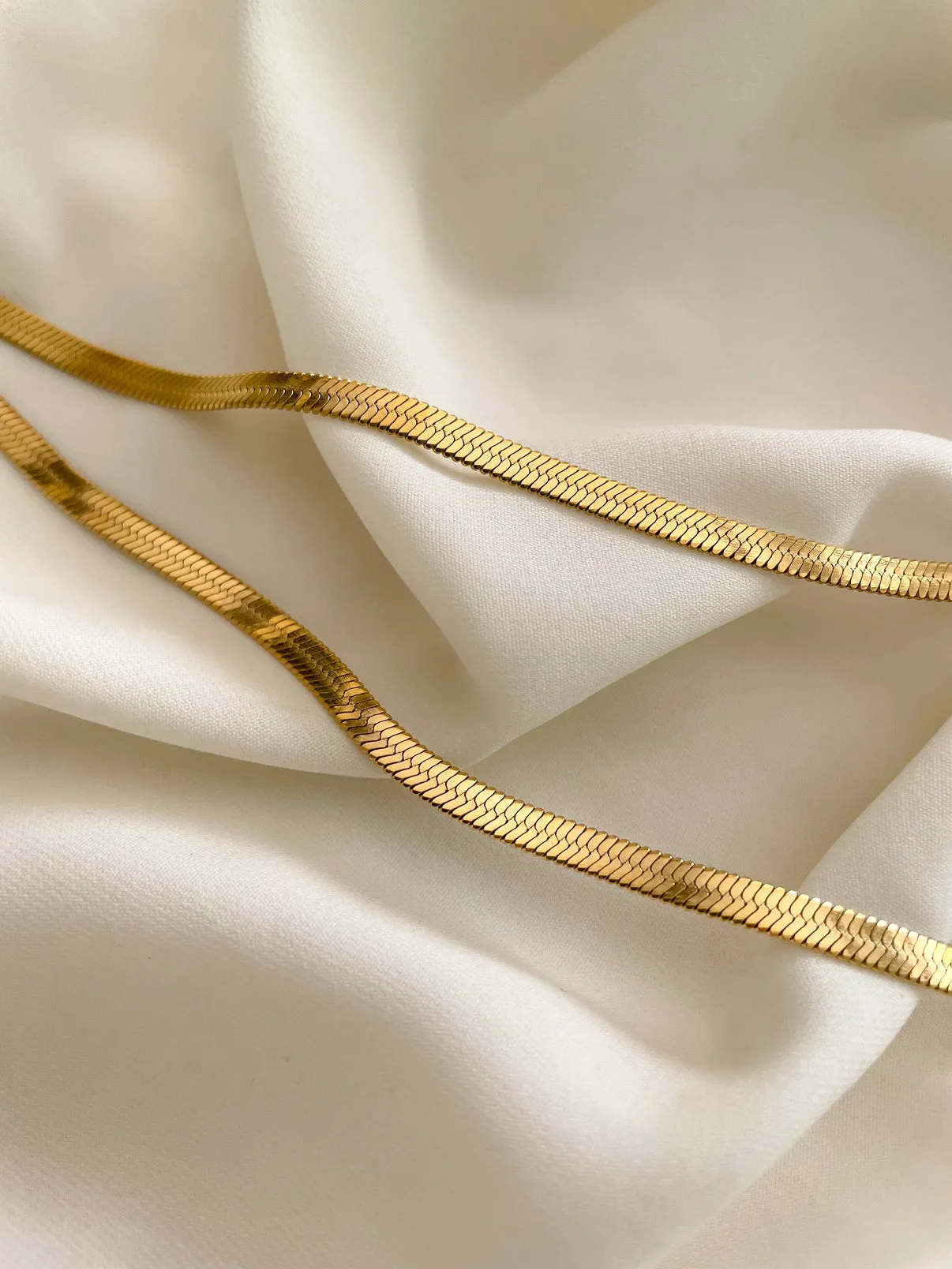 Snake Chain Gold Plated, Waterproof and Anti-Tarnish