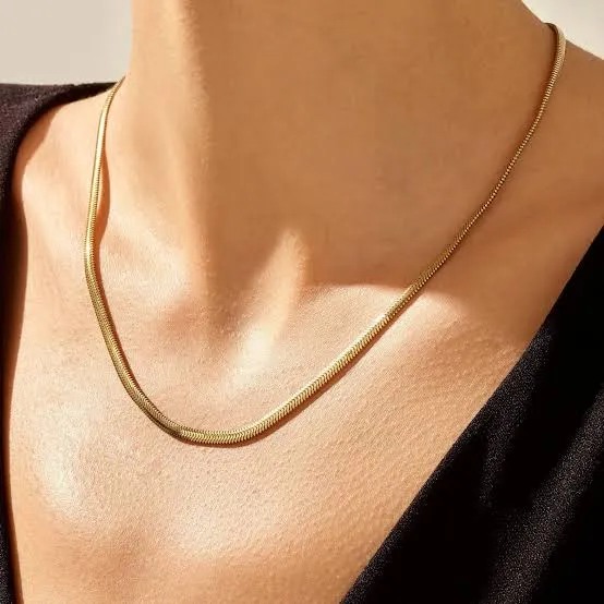 Snake Chain Gold Plated, Waterproof and Anti-Tarnish