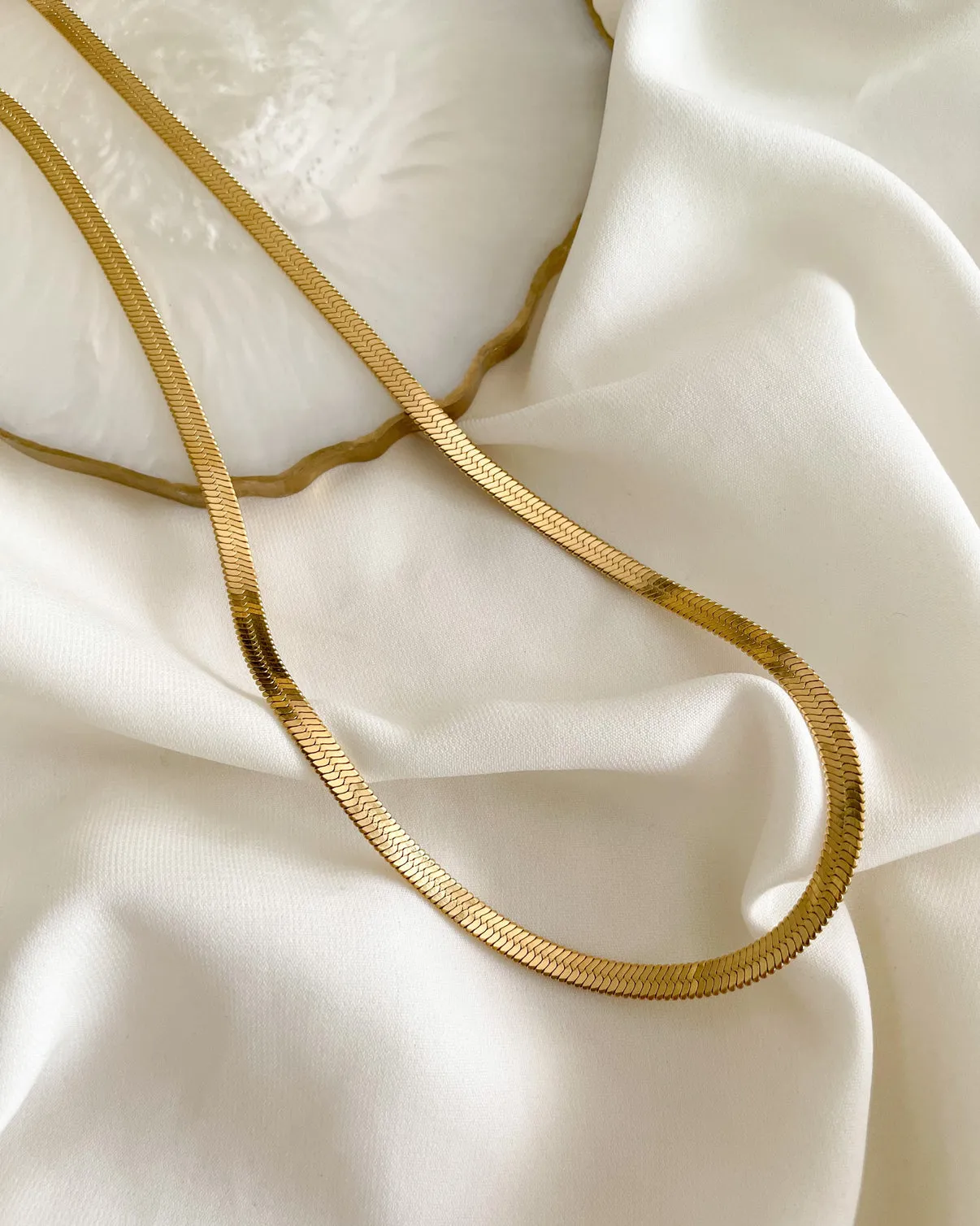 Snake Chain Gold Plated, Waterproof and Anti-Tarnish