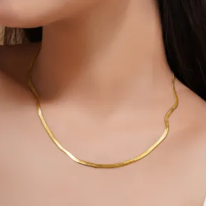 Snake Chain Gold Plated, Waterproof and Anti-Tarnish