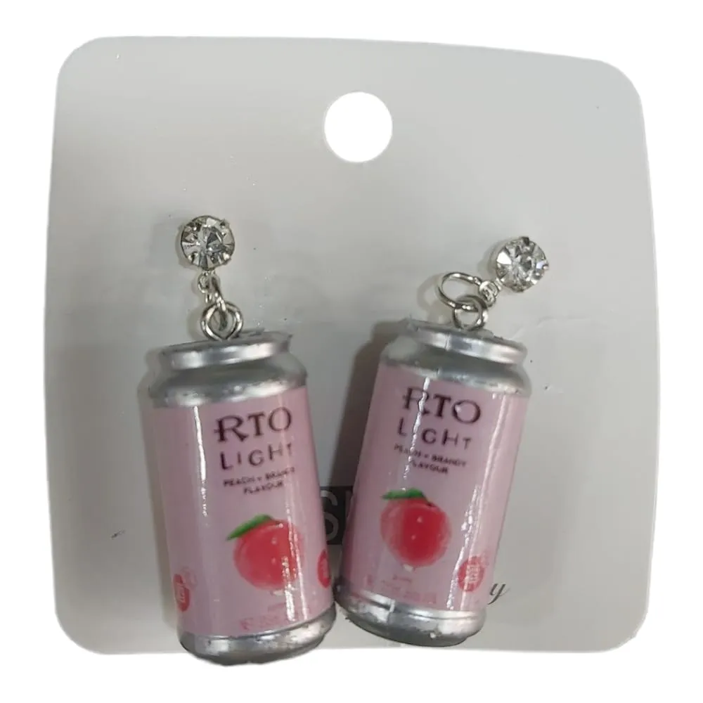 Soda Can Stud Earrings