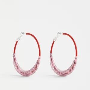 Solf Hoop Earring - Shell Pink