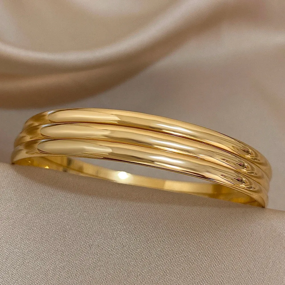 Soreno 18K Gold Plated Stainless Steel Bracelet