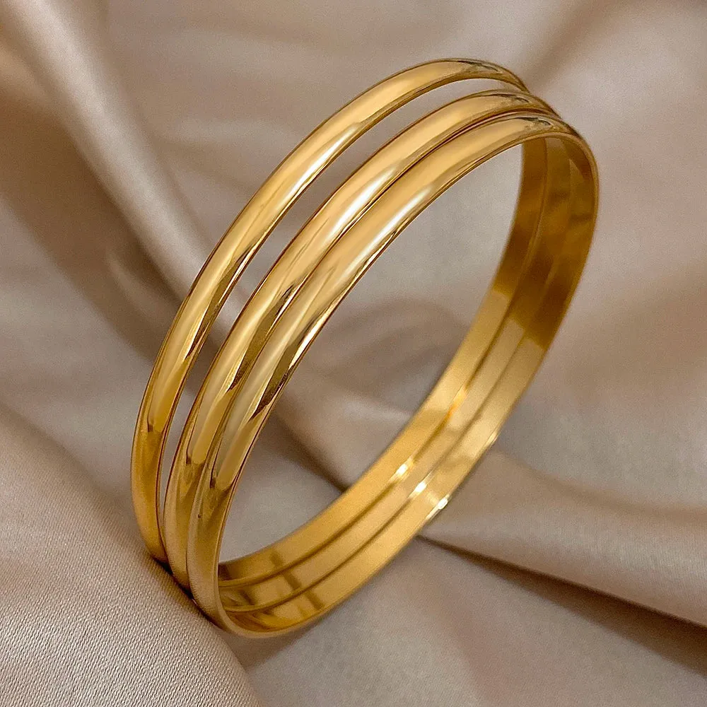 Soreno 18K Gold Plated Stainless Steel Bracelet