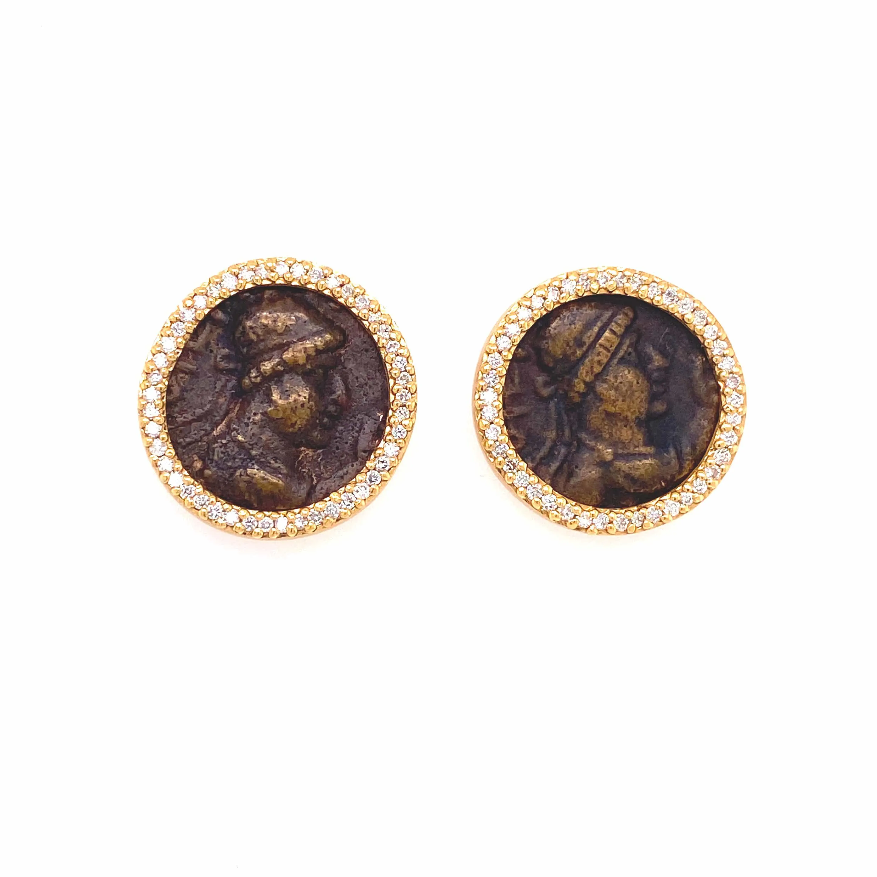 Soter Megas Coin Earrings