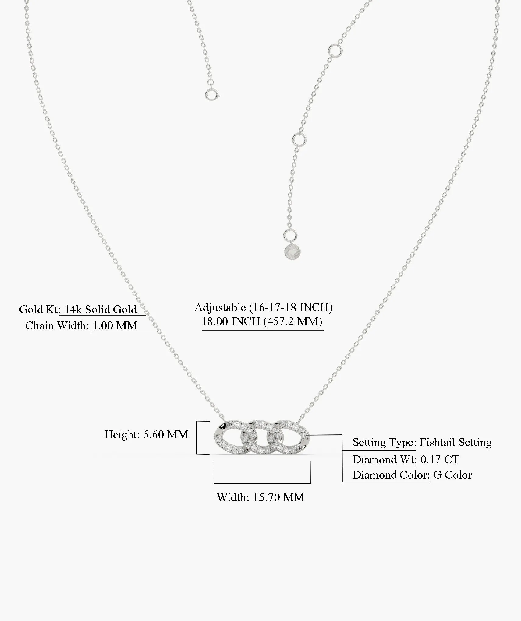 Sparkling Chainlink Sparkle Necklace