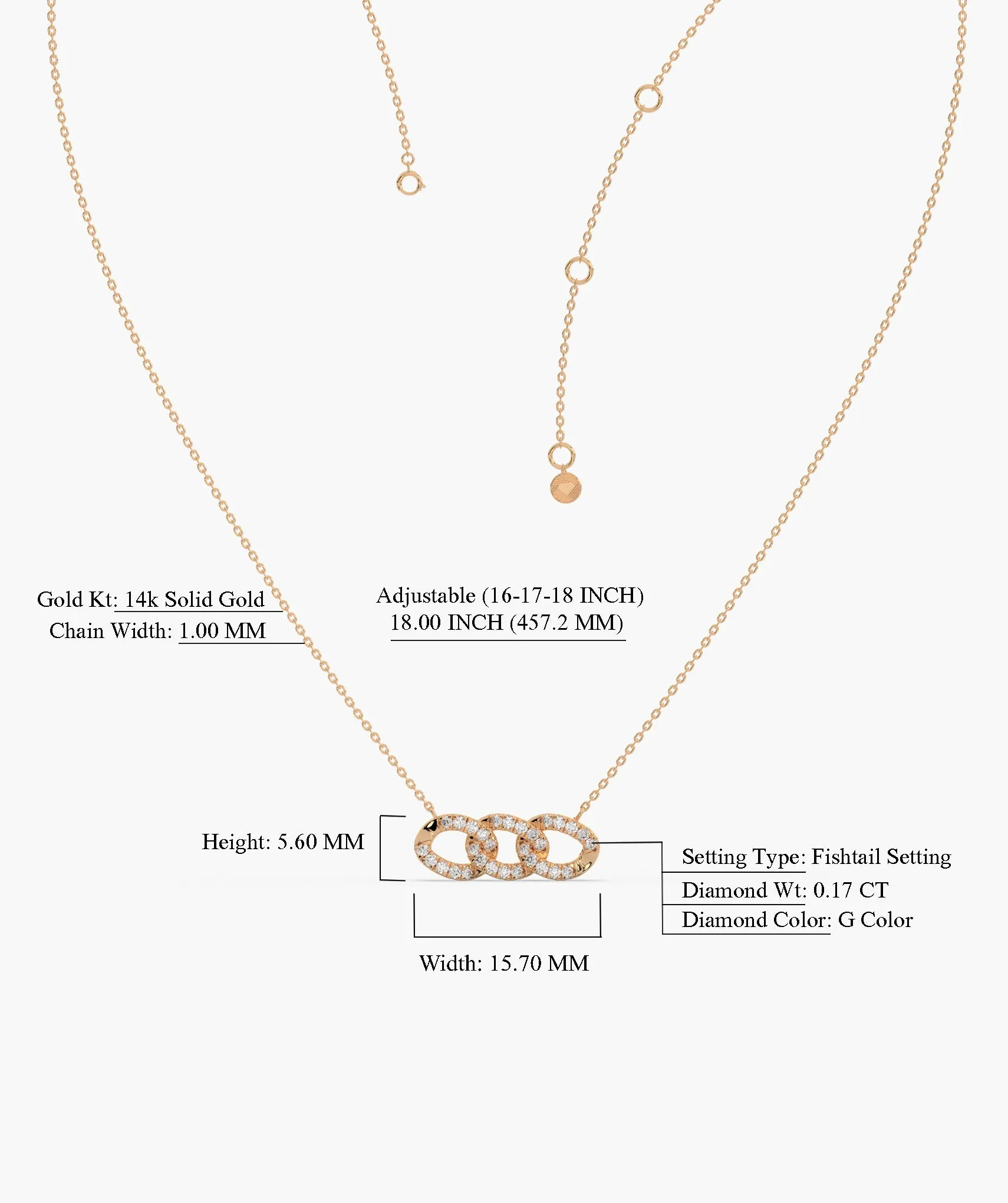 Sparkling Chainlink Sparkle Necklace